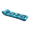 Aqua Contour Cooling Pool Float Lounge - 18-Pocket, Inflatable Pool Floats for Adults - Teal Ferns
