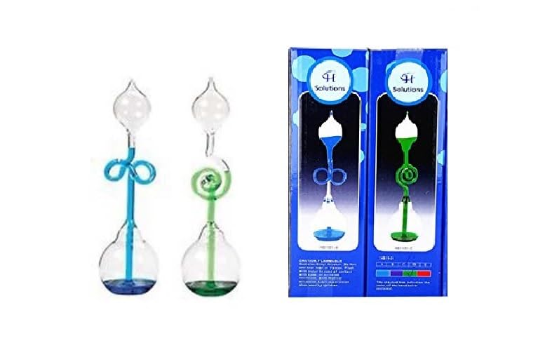 Colorful Office Thinking Hand Boiler, Glass Science Energy Transfer, Children Science Experiment, Love Birds Color Meter Hand Boiler, 2 Pcs