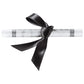 Plastic Graduation Cap Cake Topper with Large Paper Diploma Cake Topper (Black)