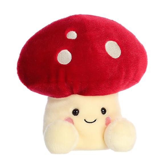 Aurora® Adorable Palm Pals™ Party Sized Amanita Mushroom™ Stuffed Animal - Fun Collectible Plush for Kids and Adult Collectors - Perfect