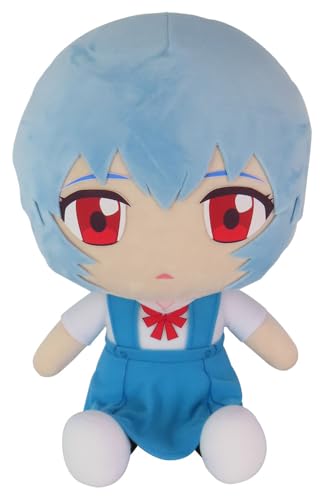 Great Eastern Entertainment Evangelion New Movie - Rei Uniform Sitting Plush 12" H