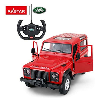 Rastar Radio Remote Control 1/14 Scale Land Rover Denfender Licensed RC Model Car (Red)