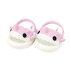 niannyyhouse 20cm Plush Doll Shark Shoes Sandals Slippers 8in Soft Stuffed Plush Toy Accessories Dress Up (Pink)