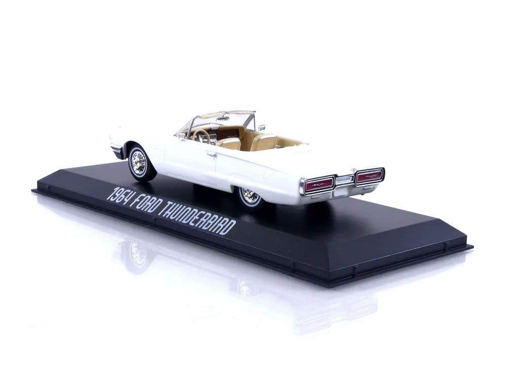 Greenlight 1964 Ford Thunderbird Convertible Wimbledon White 1/43 Diecast Model Car