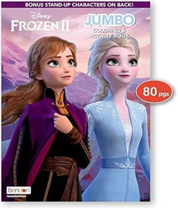 Bendon Frozen 2 Coloring Book Disney Arts Crafts Coloring, Painting Gift Set, Perforated Paper - Healthy Educational Play, for Kids Girls Boys