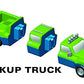 POPULAR PLAYTHINGS Magnetic Vehicles for Toddlers 1-3, Mix or Match Car Toys, Set of 4 Gift for Kids - Vehicles 2