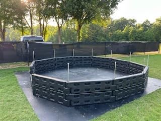 Gaga Ball Pit w/Steel Spike - Inground Mount - Easy Setup for Outdoor Use - Perfect for Schools, Churches, Camps, Municipal and Home Use - Made in