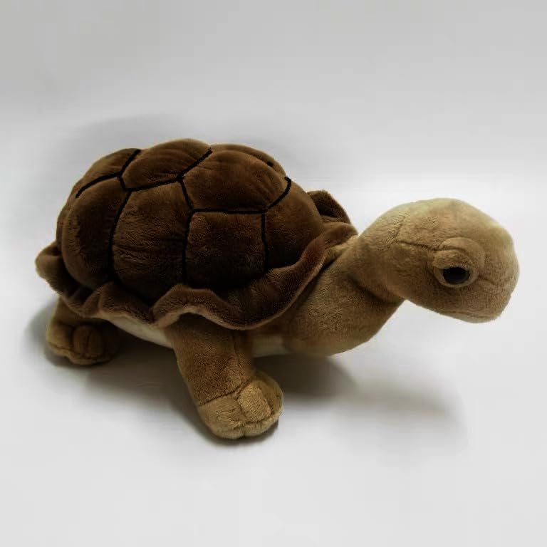 TAMMYFLYFLY Tortoise Plush Toy - 10inch Lifelike Brown Tortoise Stuffed Animals Animals Model Dolls 26cm