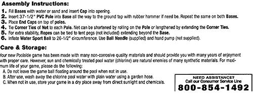 Poolmaster In Ground Swimming Pool Volleyball Game Set