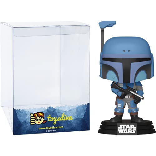 Death Watch Mandalori a n [Two Stripes]: Fun ko P o p ! Vinyl Figurine Bundle with 1 Compatible 'ToysDiva' Graphic Protector (354-46091 - B)