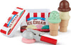 Melissa & Doug Scoop and Stack Ice Cream Playset, Magnetic Wooden Toys & Pretend Play Kitchen Accessories, Preschool Learning Toys for Girls & Boys 3+