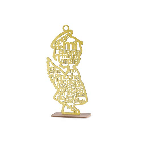 12 Guardian Angel Wings Boy Girl Wood with Stand Laser Cutout Wooden Baptism Centerpiece First Communion Quinceañera Children Kids Party Favors Home