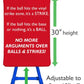 EasyCall Strike Zone Target for Backyard Baseball - Adjustable & Weatherproof RED Strike Zone with a Royal Blue Base - Compatible with All Plastic