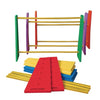 S&S Worldwide Adjustable Height Hurdles (Set of 6), Rainbow