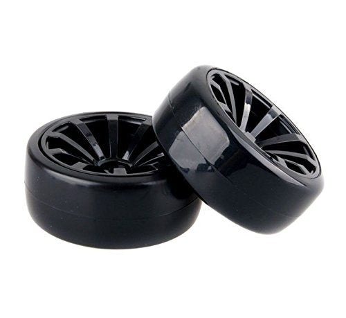 Hobbypower Rc Hard Tires Tyre Plastic Wheel Rim HSP HPI 1:10 On-Road Drift Car(Pack of 4 Pcs)
