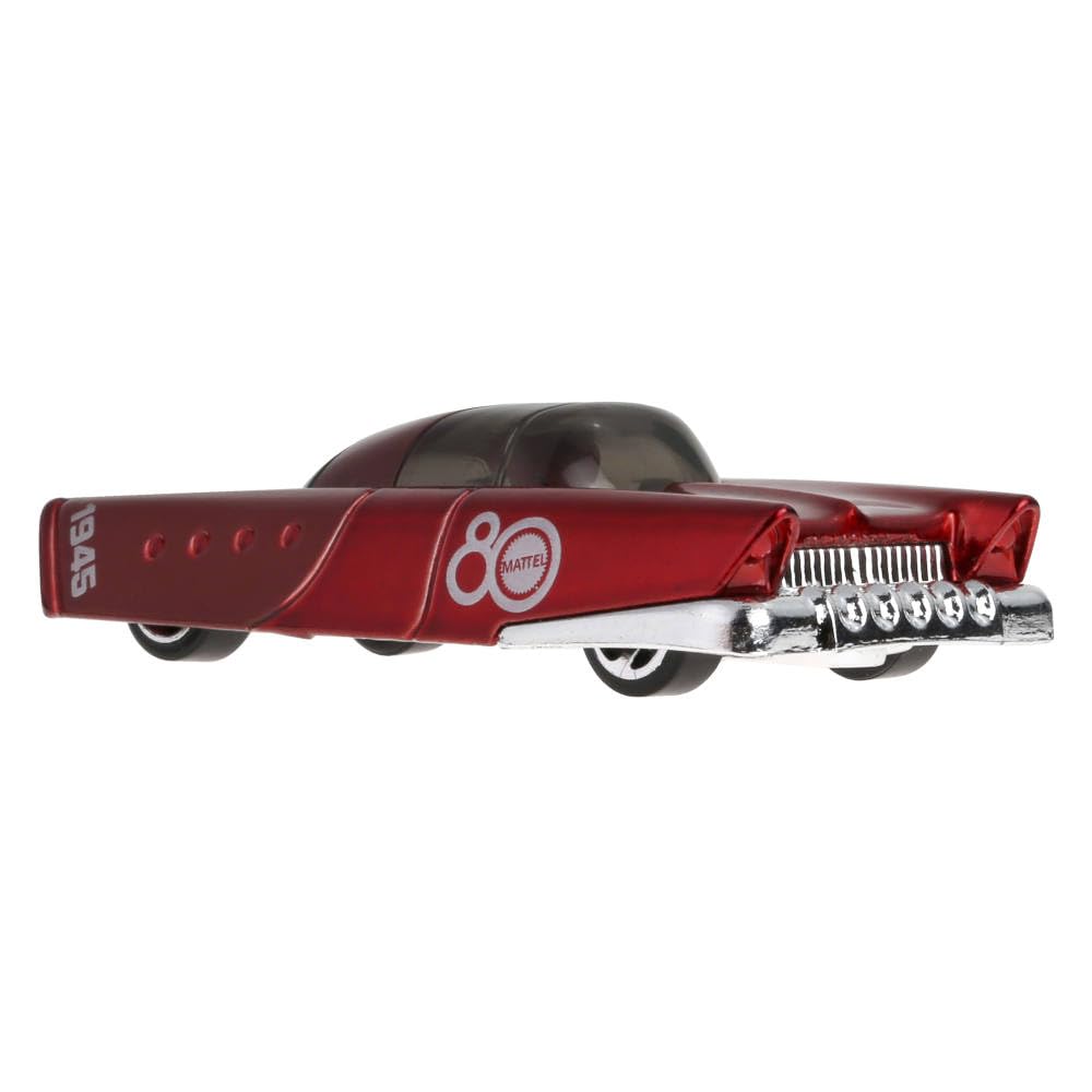 Hot Wheels Mattel Dream Mobile, 80th Anniversary Collector's Edition, Die-Cast Model Car, Red