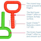Chewy Tubes Super Chew (2 Pack) - Knobby Closed Loop Oral Motor Chewing Tool for Practicing Biting and Chewing [Red, 9/16" Diameter] | Made in USA |