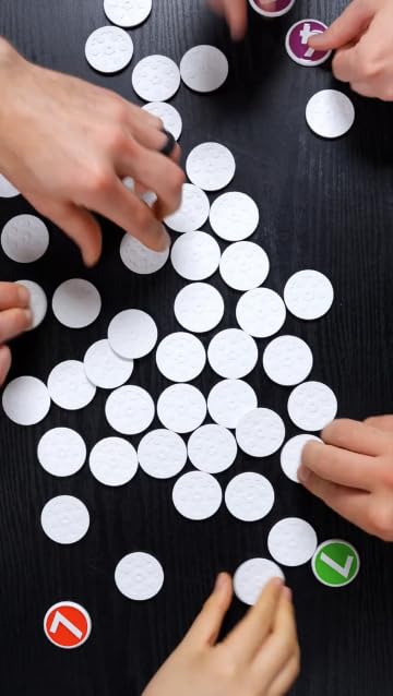 TENZI CHIPZI Fast Paced Matching Game - 10 Kids Games in 1 for 2 to 7 Players - Fast Flippin’ Fun for the Whole Family Ages 6 to 106