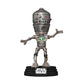 Funko Pop! Star Wars: The Mandalorian Lights and Sounds Deluxe IG-12 with Grogu, 6.75 inches