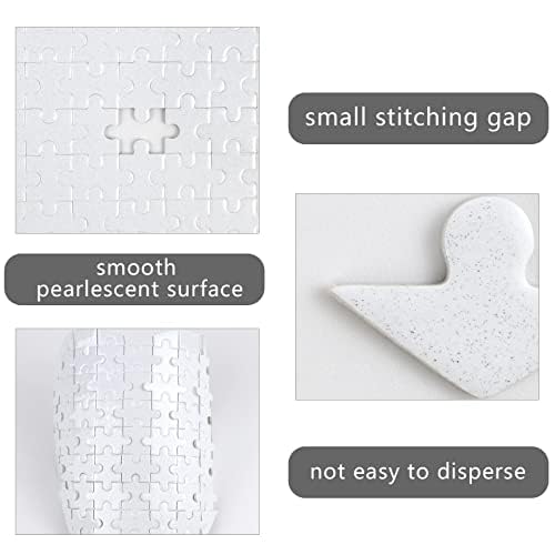 MAIKESUB 10 Sets Heart Sublimation Puzzle Blanks