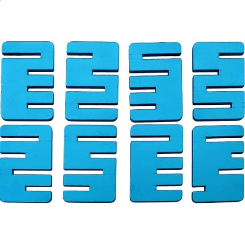 Puzzle Master Lattice - Metal Puzzle, 2.76 inches, Blue