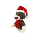 Plushland Sockiez Christmas Sock Monkey 6 Inches, with Santa Hat - Stuffed Animals Toy, Best Xmas Gift for Kids, Girls, Boys On This Holiday