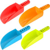 LoayBhok Beach Shovel Toys for Kids: Heavy Duty Plastic Sand Shovels Tools for Toddlers - 4 Pack Outdoor Digging Sandbox Toys Sets