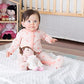 Baby Starters Plush Baby Doll with Rattle, Brunette Olivia, Pink, 9 inch