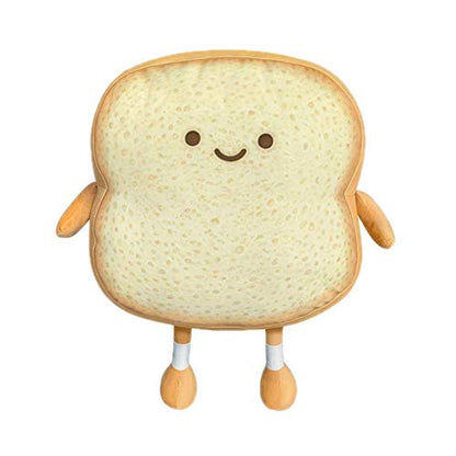 VHYHCY Toast Bread Pillow Funny Food Plush Toy Pillows Small Cute Stuffed Plush Sofa Pillow (Toast Bread,Golden)