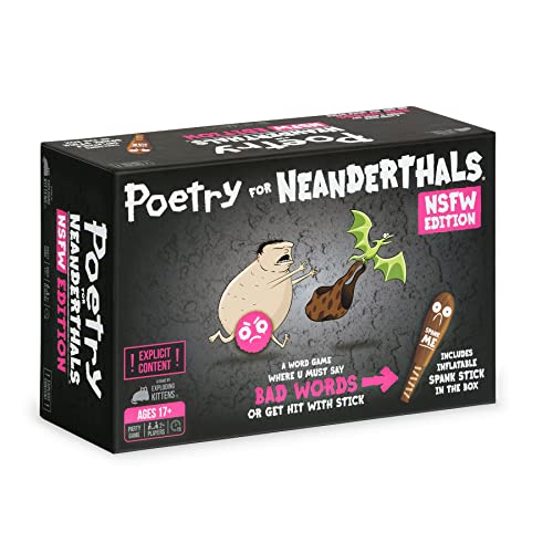 Exploding Kittens Poetry for Neanderthals NSFW, 2+ Players, Ages 17+
