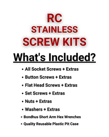 ARRM007 - Arrma Kraton BLX 6s BLX V1 Stainless Steel Screw Kits