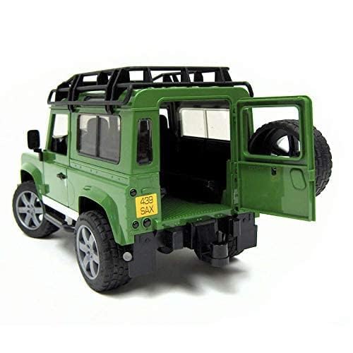 Bruder 02592 Land Rover Defender with Horse Trailer & Horse, 1:16 Scale