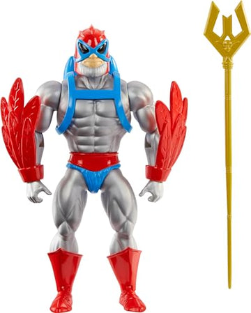 Mattel Masters of the Universe Origins Action Figure & Accessories Set, Stratos 5.5-inch Collectible Toy with Mini-Comic