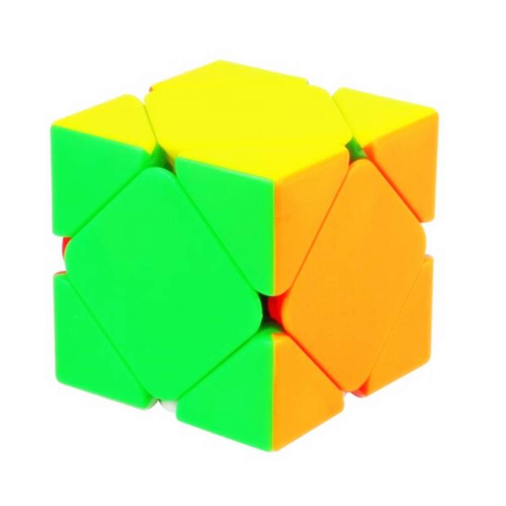 CuberSpeed Skew Ultimate Stickerless Magic Cube Skew Stickerless Speed Cube Puzzle Corner Twist Toys for Kids