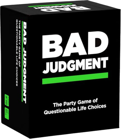 BAD JUDGMENT Party Game - Adult Card Game for Friends & Game Night | Funny Conversation & Icebreaker Board Game for Parties, Pregames, Social