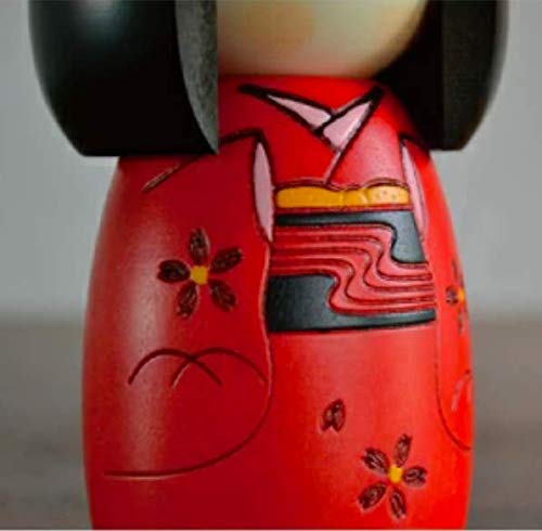 Usaburo Sosaku Kokeshi Doll Osanago Red Color Small Size Made in Japan