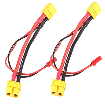 Share Goo 2PCS XT60 XT-60 Male to Female Battery Connector Adapter with JST Cable Compatible with RC Multicopter Quadcopter Gimbal