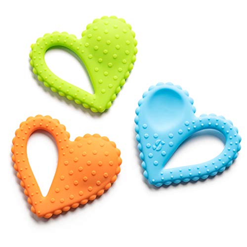 Special Supplies Teether Heart Spoon Oral Motor Therapy Tools, Textured Stimulation and Sensory Input Treatment for Babies and Toddlers, BPA Free