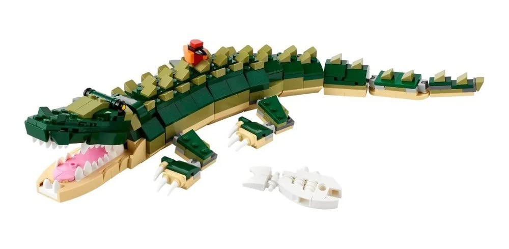 LEGO Creator 3in1 Crocodile 31121 Building Toy Featuring Wild Animal Toys (454 Pieces)