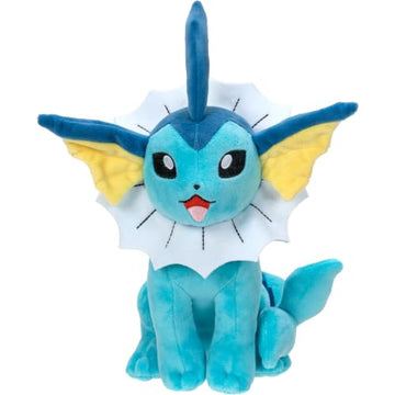 Pokémon Vaporeon 8" Plush - Officially Licensed - Eevee Evolution Figure - Authentic Soft Stuffed Animal Toy - Gift for Kids, Boys, Girls - 2+