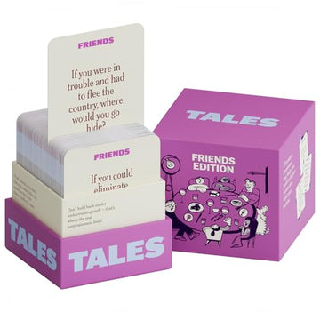 TALES 150 Conversation Cards, Friends Edition, Fun Friend Games for Adults, Teens, Kids, Perfect for Parties, Game Nights, Gifts & Gatherings
