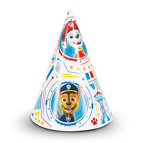 Paw Patrol Party Hats (8 Count) - Colorful & Fun Celebration Accessory, Perfect for Kids' Parties
