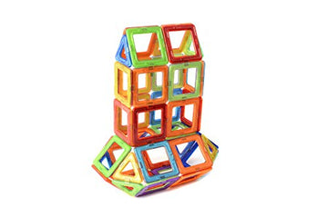 JDBF Magnetic Building Tiles Set for Kids, STEM Educational Construction Toy with Strong Magnets, Colorful Magnetic Blocks for Creative Play, Ages 3+
