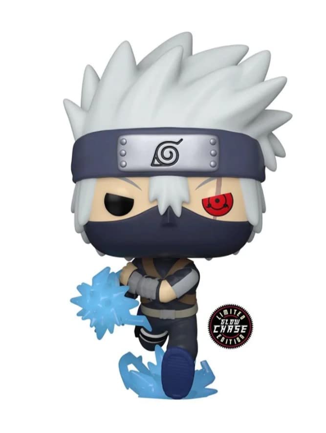 Funko Naruto Shippuden: Kid Kakashi with Chidori (AAA Anime Exclusive) Glow Chase Bundled with Pop Protector
