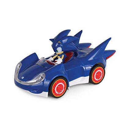NKOK Sonic The Hedgehog All Stars Racing Pull Back Action, Video Game Legend, Speed Star by Tails, No Batteries Required, Pull Back - Release -