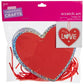 Valentine Red Heart Scratch Art Craft Kit - Makes 24