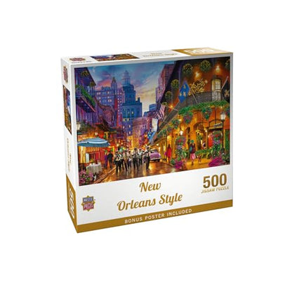 Masterpieces Jigsaw Puzzle New Orleans Style 500 Piece - for Adults - Ages 15 and Up