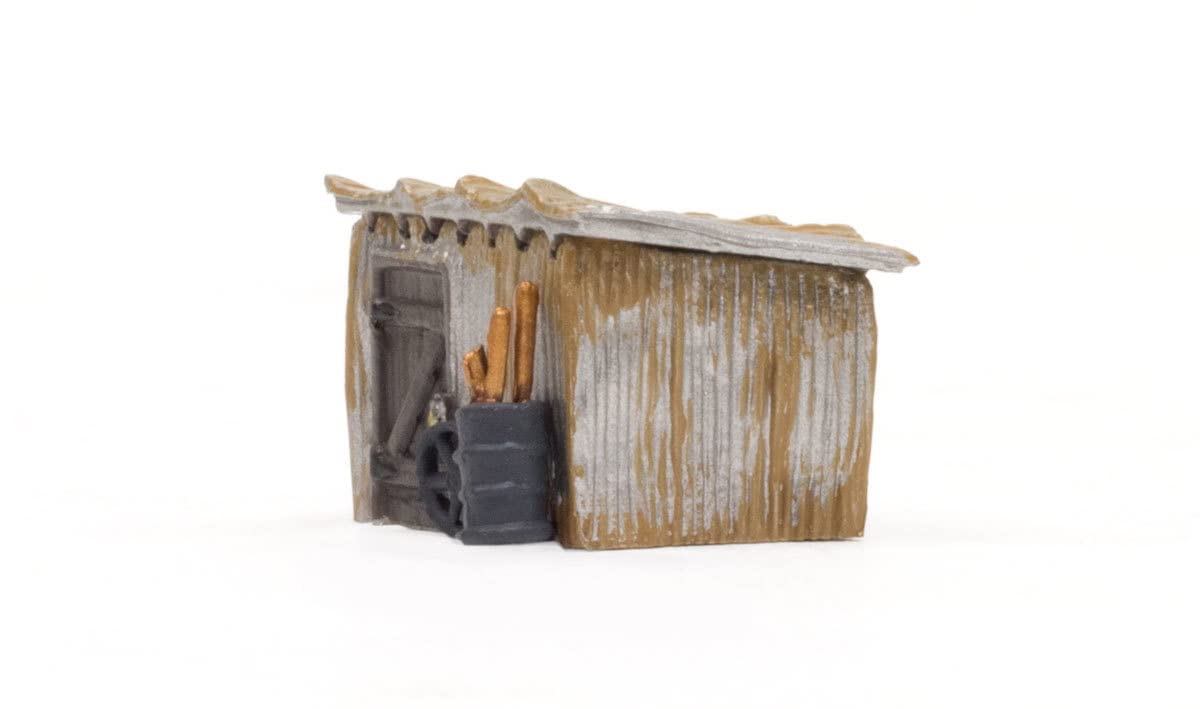 Woodland Scenics WOOBR4946 N Built-Up Tin Shack
