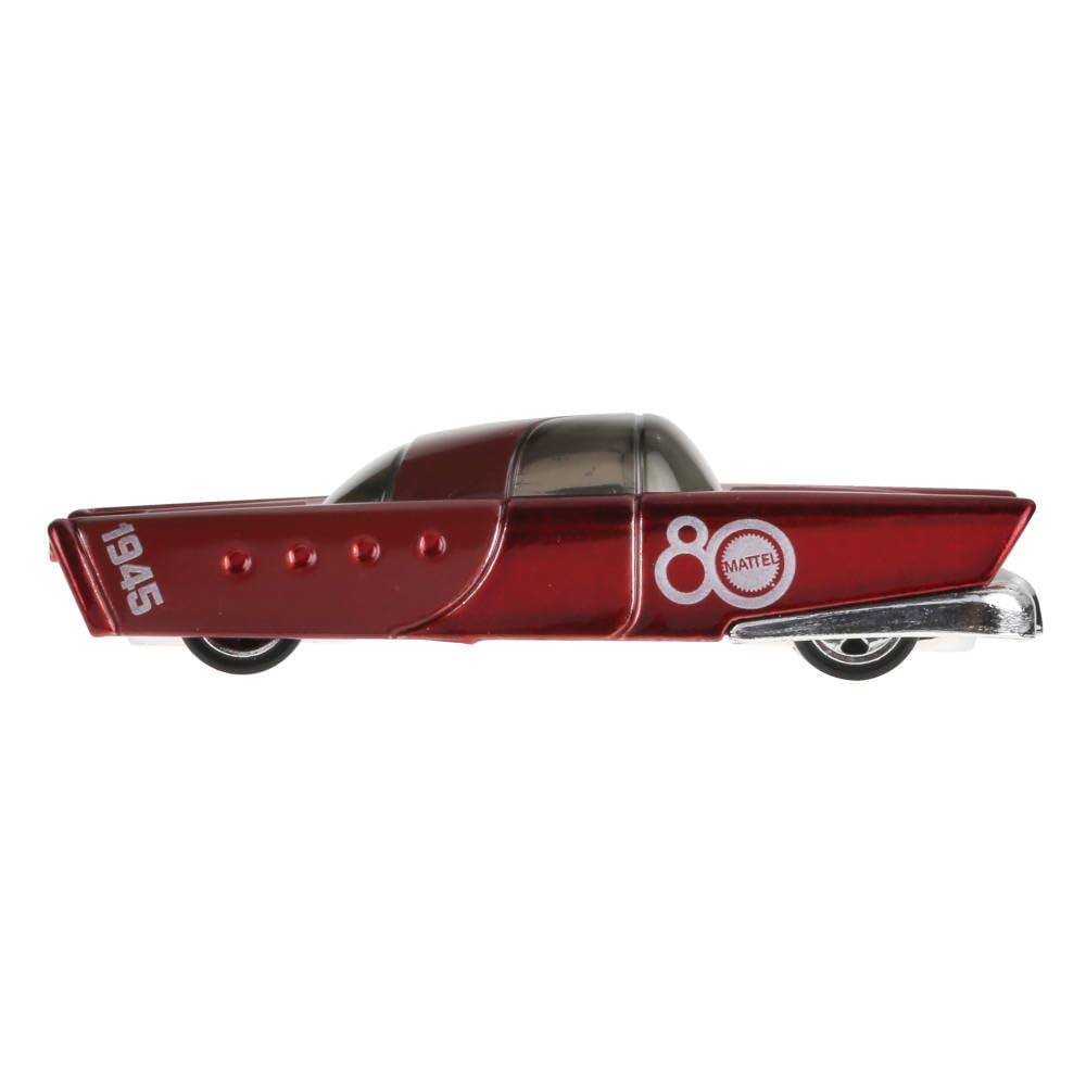 Hot Wheels Mattel Dream Mobile, 80th Anniversary Collector's Edition, Die-Cast Model Car, Red