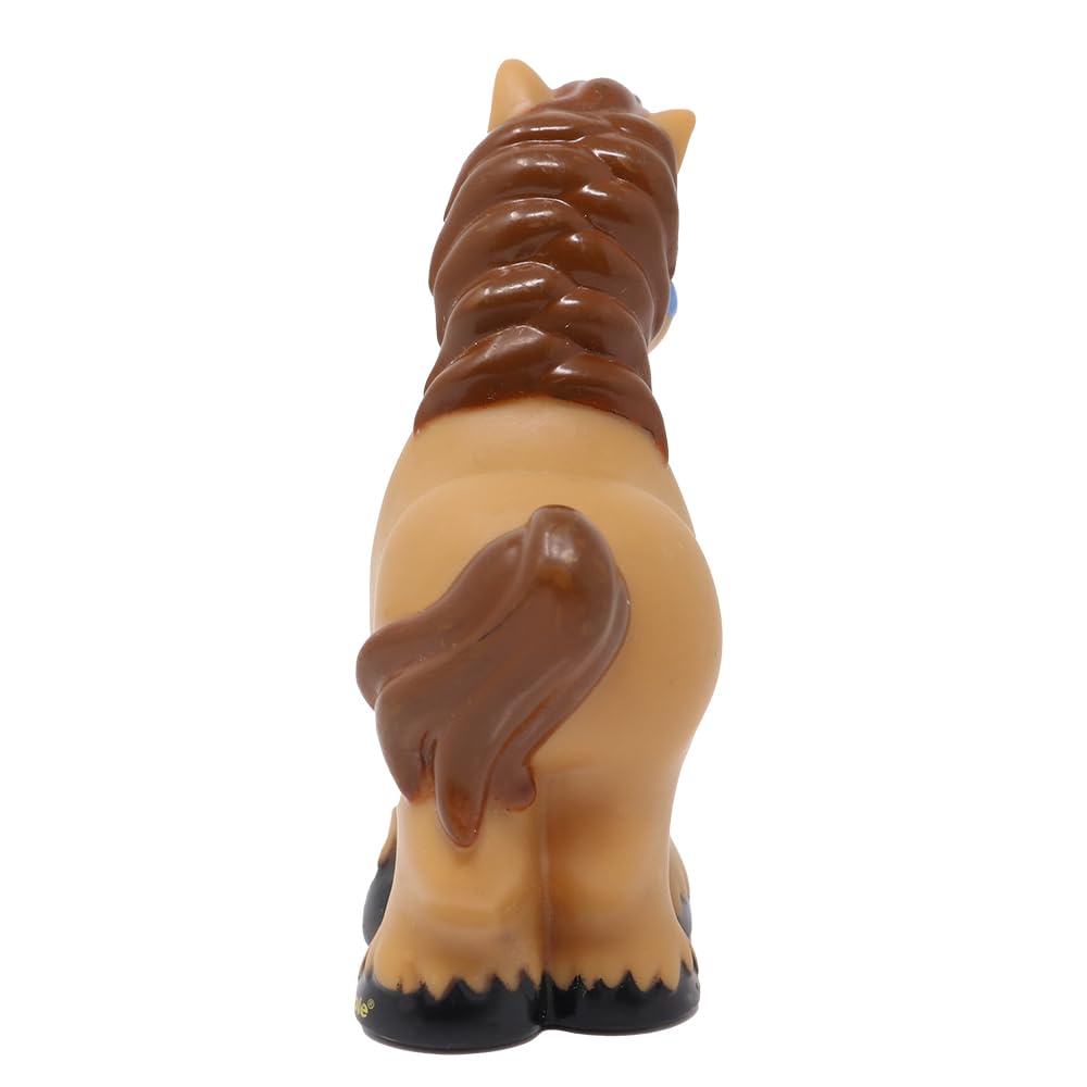 Fisher-Price Replacement Part for Collectible Little People Barnyard Farm Dollhouse Playset CBG45 - Replacement Brown Horse with Brown Mane and Tail